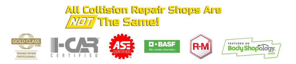 Services 10 IQ Collision Center - ALL Collision Repair Shops Are NOT The Same! - Gold Class I-Carr - ASE Certified - O-BASF - R-M Bodyshopology.com